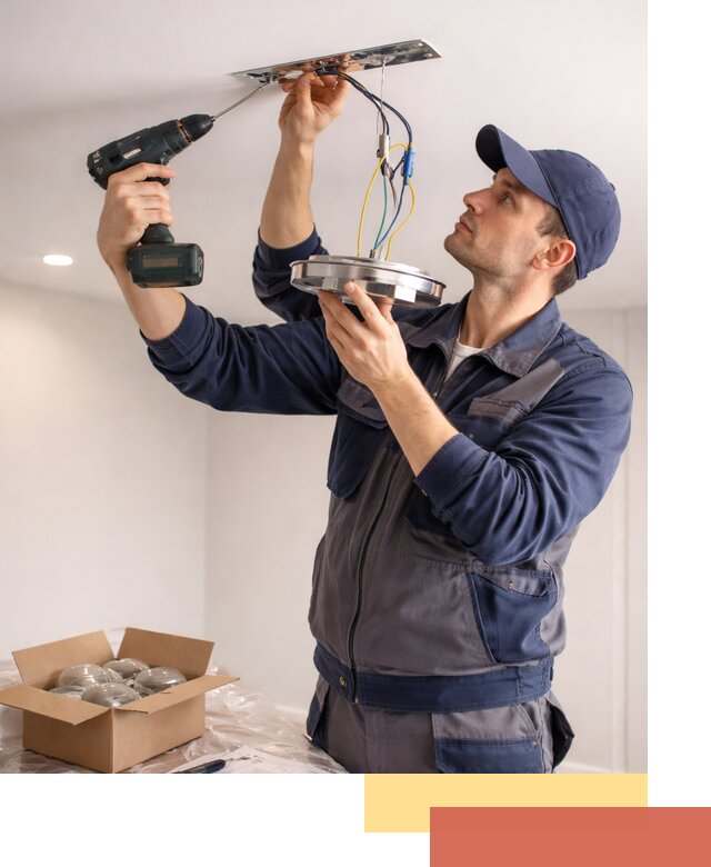 Установка люстры в натяжной потолок в Георгиевске