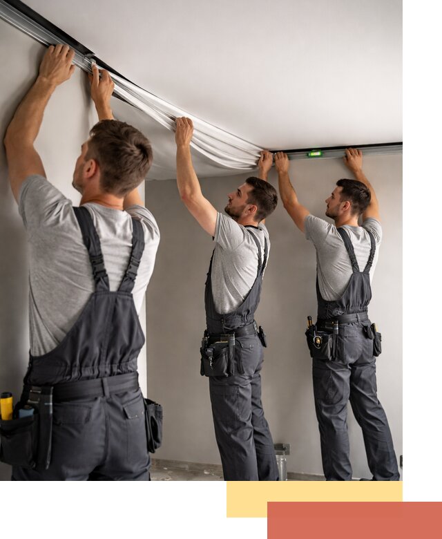 Теневые натяжные потолки в Георгиевске: монтаж и отделка быстро и качественно