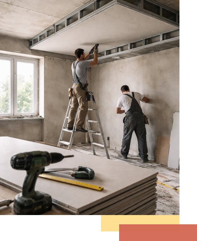 Двухуровневый потолок из гипсокартона в Георгиевске