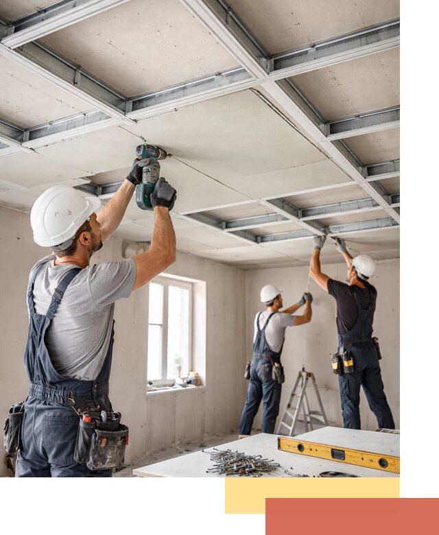 Кессонный потолок из гипсокартона под ключ в Георгиевске