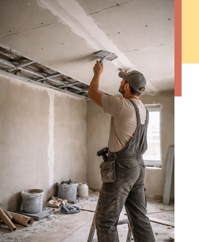 Ремонт потолка из гипсокартона в Георгиевске от 670 руб./м² — быстро и недорого | ОТДЕЛОЧНИК-Грг