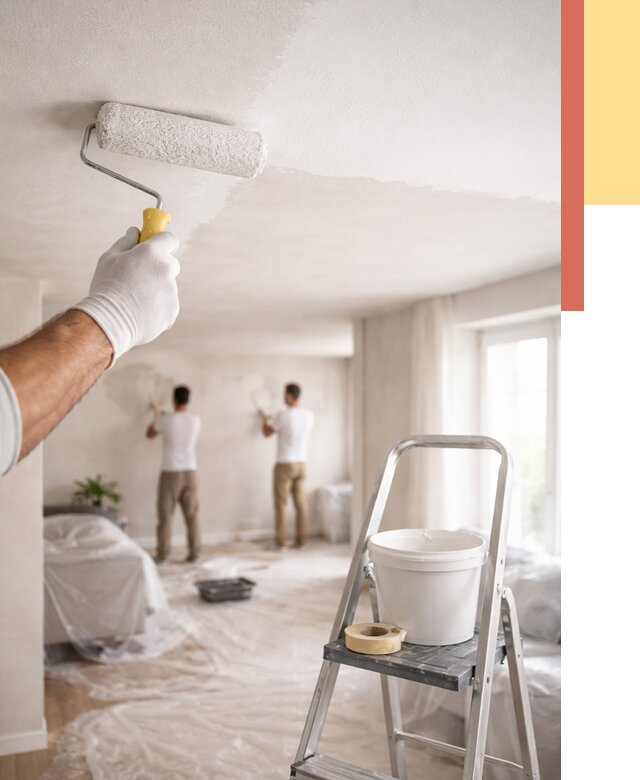 Покраска потолка акриловой краской в Георгиевске от 2577 руб. | ОТДЕЛОЧНИК-Грг