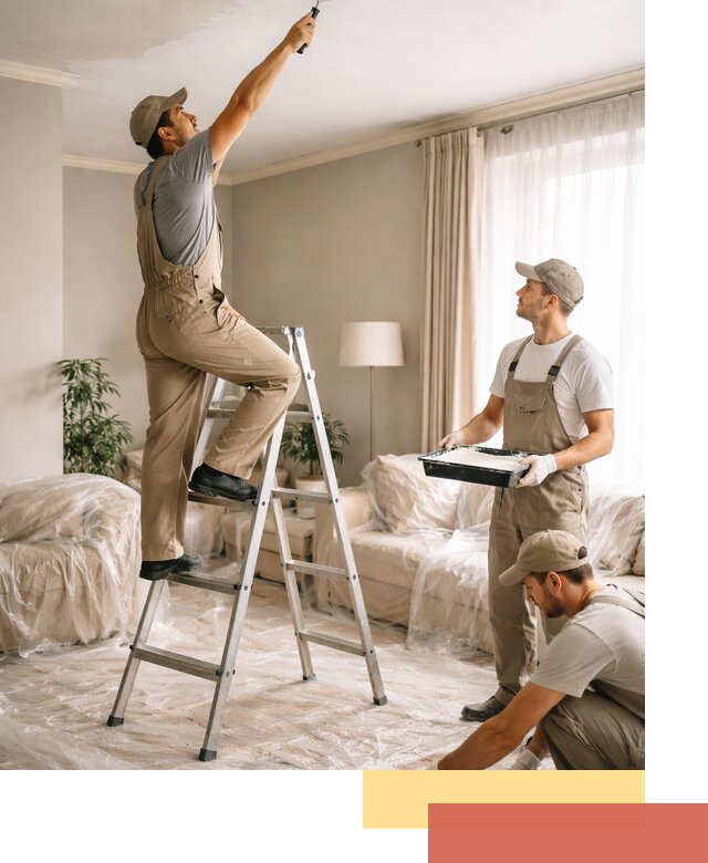 Покраска потолков акриловой краской в Георгиевске качественно и быстро