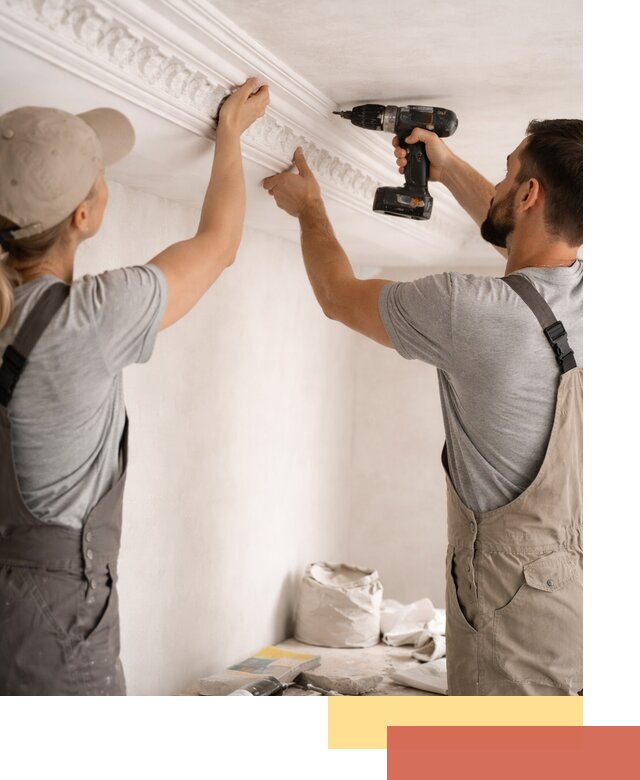 Профессиональный монтаж лепнины на потолок в Георгиевске