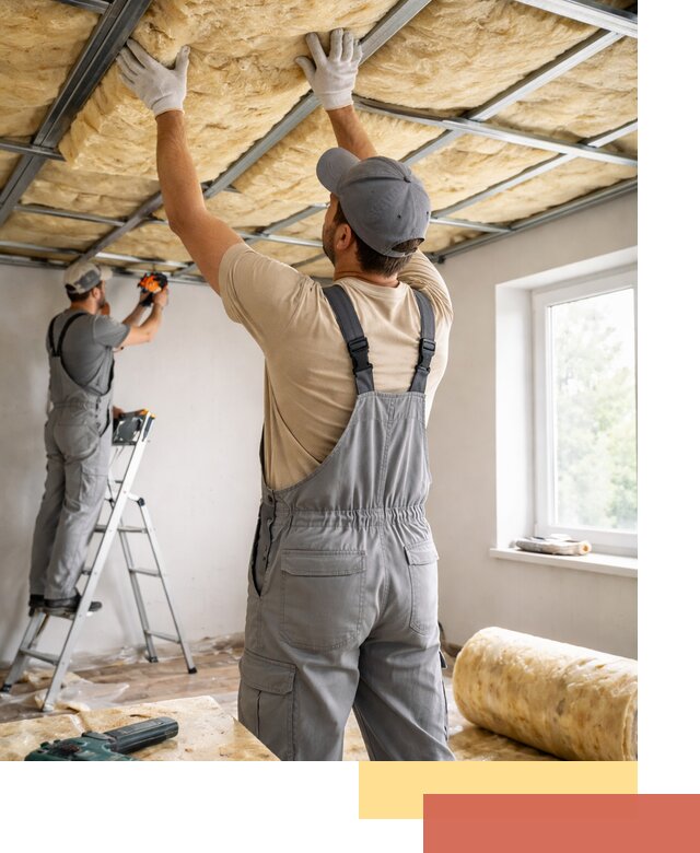 Утепление потолка под ключ в Георгиевске качественно и быстро