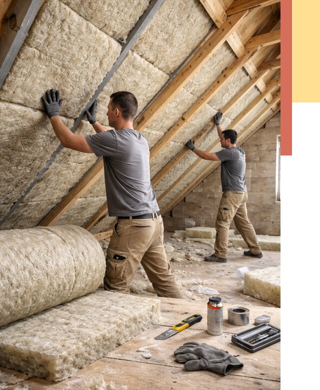 Утепление потолка минватой в Георгиевске от 1495 руб. — быстро и недорого | ОТДЕЛОЧНИК-Грг