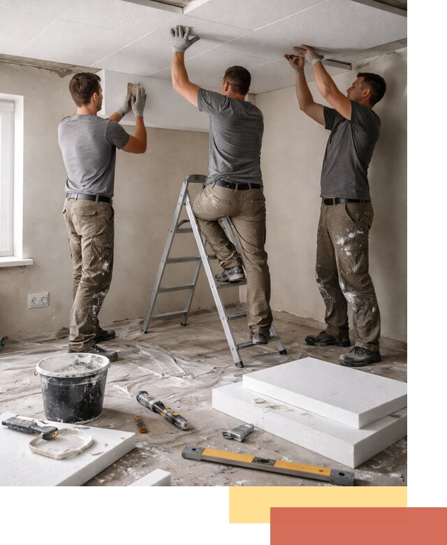 Утепление потолка пенопластом в Георгиевске быстро и качественно